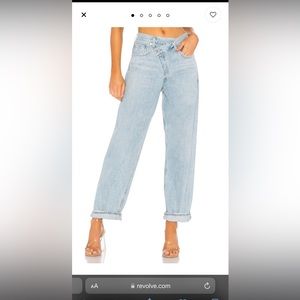 Agolde Criss Cross Upsized in Suburbia sz 24